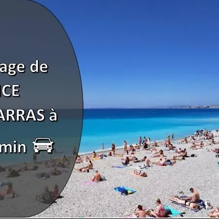 Grand Appartement, 2 Ou 3 Ou 4 Pieces, Tramway Sur Place, Proche Gare Sncf St Augustin 5 Min, Aeroport A 7 Min, Ou Allianz Riviera 10 Min, Palais Nikaia 2 Min , Supermarche Sur Place, Parking Possible Si Disponible Ou Payant A 1000 Metre Apartamento